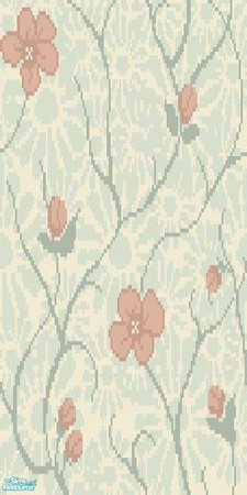 Sims 2 — Flowers Of May Day Wall 8 by skippyscatt — Bring your home to life with the colors of spring flowers with these