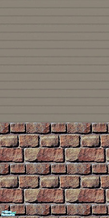 Sims 2 — Old Victorian Manor Exterior Walls - Bricks With Tan Siding by Mirraaj — A SuperSet of 16; Brick, Siding and