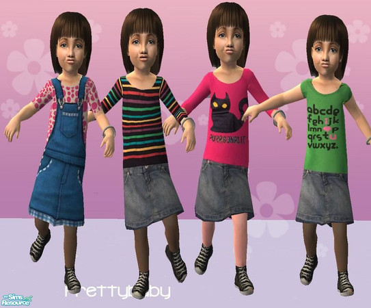 Sims 2 — Trendy Totz by pretty_baby — 4 outfits for your little toddler girl. NO mesh is needed. Enjoy