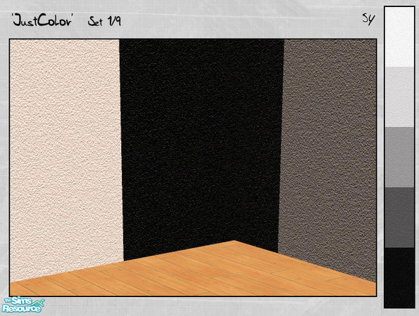Sims 2 — [sy] Walls \'JustColor\' - Set 1/9 by adeyaka — Another set of simple walls. 70 different colors. Set #1