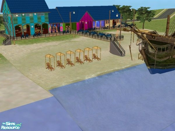 Sims 2 — Boardwalk 3 - Fun and Games by berkyo26 — Maxi\'s only. The best part of the shore was boards night and playing