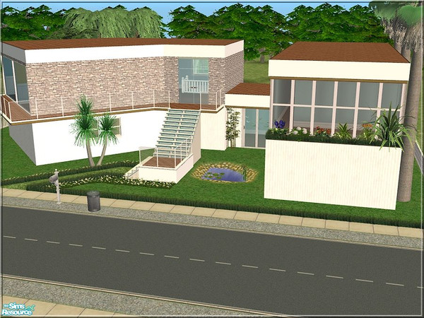 Sims 2 — V-41 by Veronn — creative modern a house.. 3x3 53,415..