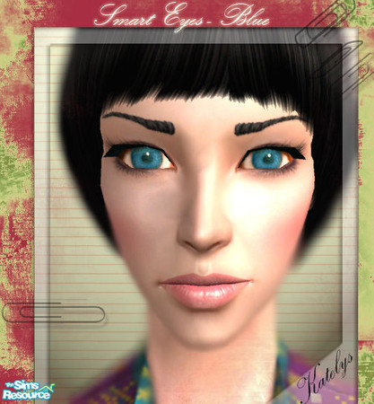 Sims 2 — The Smart Eyes set - Bd546148 Blue by TSR Archive — A part of the Smart Eyes set. Add your sims a smart look!