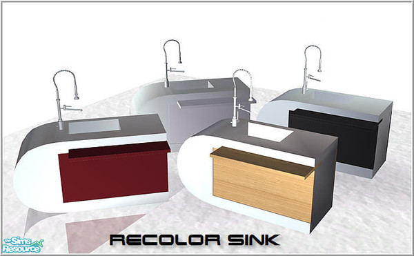 Sims 2 — recolor steelart - B43 Sink Steelart Recolwhite by Birgit43 — 