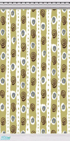 Sims 2 — Gingerbread Living Room - Wallpaper 3 by sallyhails — Matches my Gingerbread Christmas Set. Set consists of