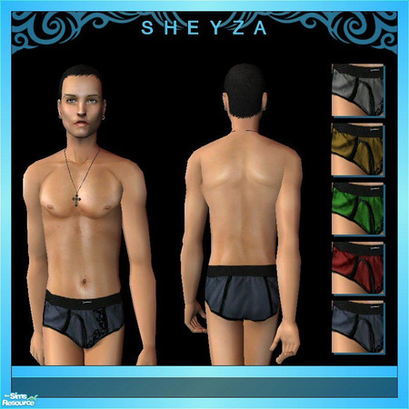 Sims 2 — Mens Briefs in 5 Colors by rythmgitr — No mesh required. 5 colors available. I hope you enjoy them. -Sheyza
