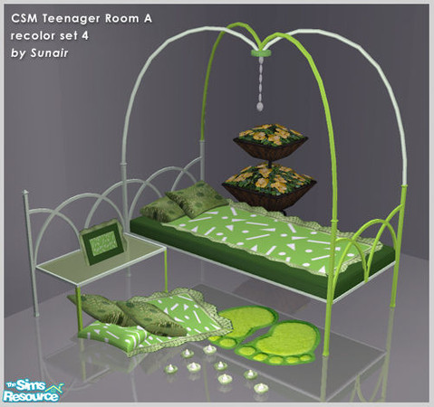 Sims 2 — CSM Teenager Room A - Recolor set 4 by Sunair — CSM Teenager Room A - Recolor set 4 (nature)