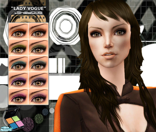 Sims 2 — \"Lady Vogue\" iShadows Set-10 by kyna987 — \"Lady Vogue\" iShadows or Eyeshadows set