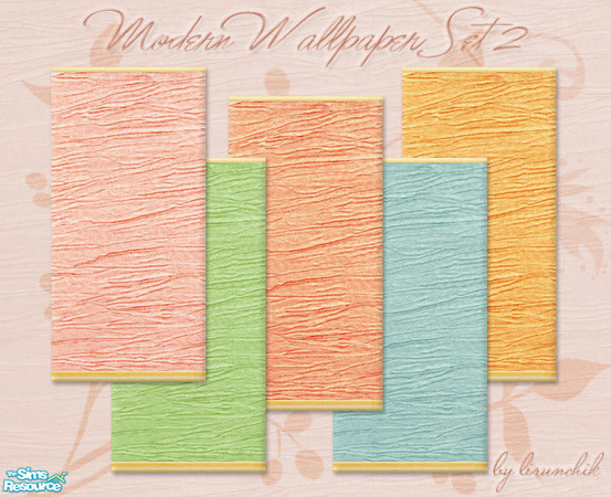 Sims 2 — Modern Wallpaper Set 2 by lirunchik — Another set of modern wallpapers. Also you can use these walls (which can