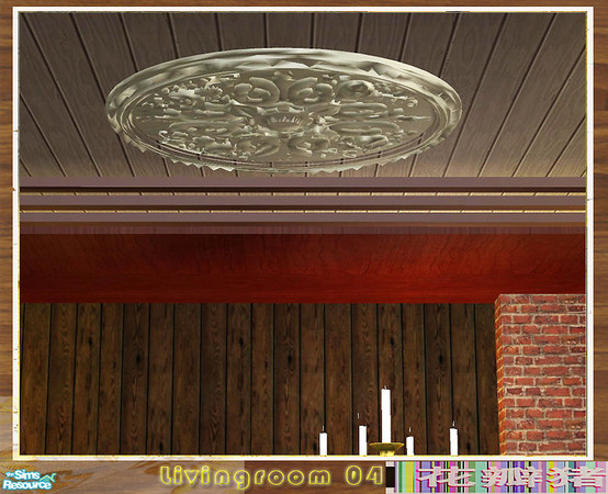 Sims 2 — Huabanzhu livingroom 04 - ceiling by huabanzhu — 