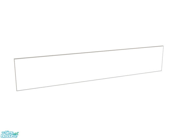 Sims 2 — Universal Bathroom - Mirror by Murano — Simple wide mirror in metallic frame.