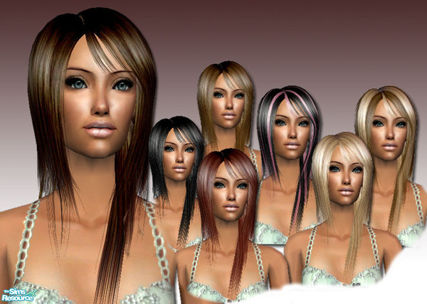 Sims 2 — Sophia Hair Set by nikisatez05 —  