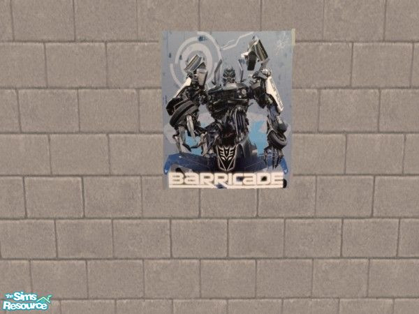 Sims 2 — Decepticon Posters - Barricadebyflorrie1977 by florie1977 — Can\'t have the good guys without the bad guys!