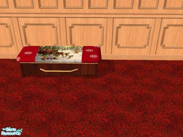 Sims 2 — Studious Bedroom - Disney Christmas - bench by ead425 — 