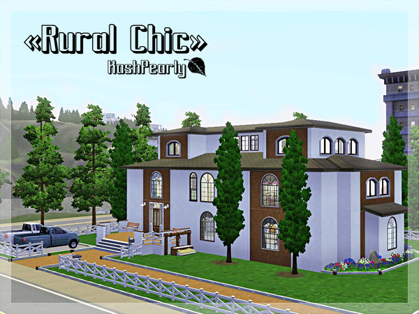 Sims 3 — Rural Chic - No CC - FF by KashPearly2 — 3 stories big wood country house with 4 bedrooms, big nursery, big