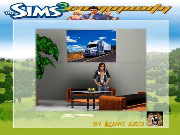 Sims 3 — Truck Poster Freightliner Century Class S-T by King_Leo2 — Truck Poster Freightliner Century Class S-T by King