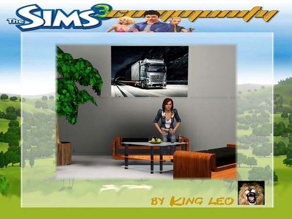 Sims 3 — Truck Poster New Actros by King_Leo2 — Truck Poster New Actros by King Leo
