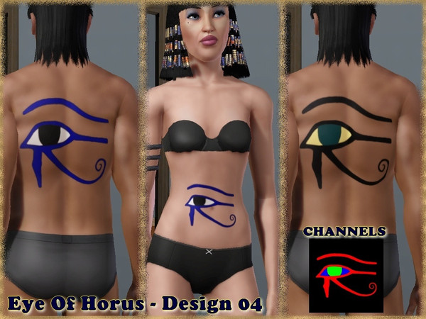 Sims 3 — Eye Of Horus-Design 04 by allison731 — This tattoo is a part of the Eye Of Horus-Set of Tattoos. Theme is