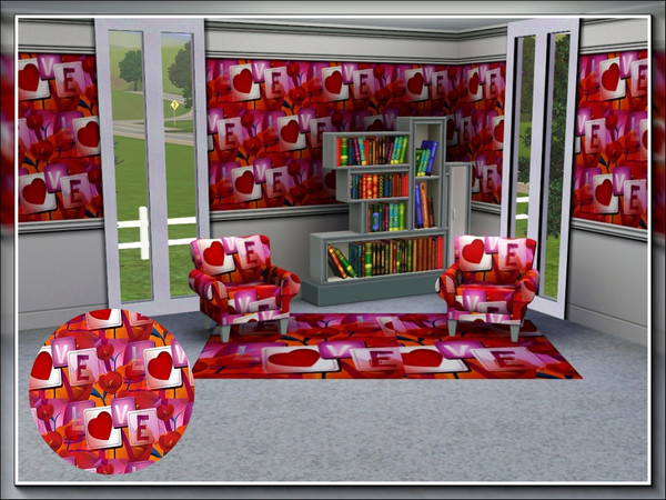 Sims 3 — marcorse_valentines love pattern by marcorse — The very 'heart' of Valentines Day . . LOVE . . spelled out in a