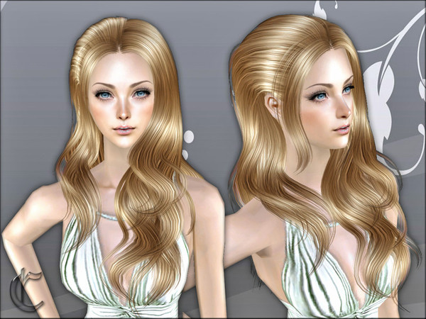 Sims 2 — Marie Hairstyle Dark Blonde by Cazy — Dark Blonde colour