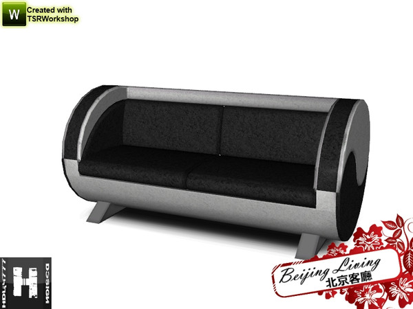 Sims 3 — Beijing Living Loveseat by hudy777-design — Beijing Living Loveseat by: hudy777DeSign