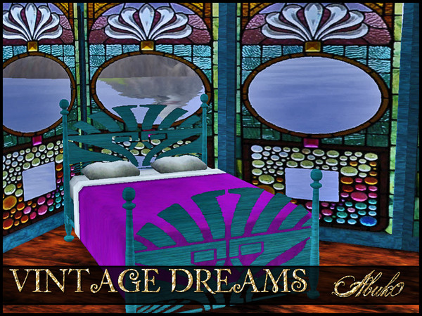 Sims 3 — VINTAGE DREAMS by abuk0 — get a touch of art nuveau in your sims house......or very colorful stained glass