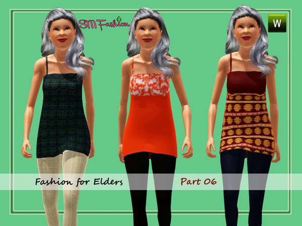 Sims 3 — SMSims3Fashion 123 Fashion for Elder Ladies - Part 6 by sandrinha — Part 6 of a series of clothes for elder
