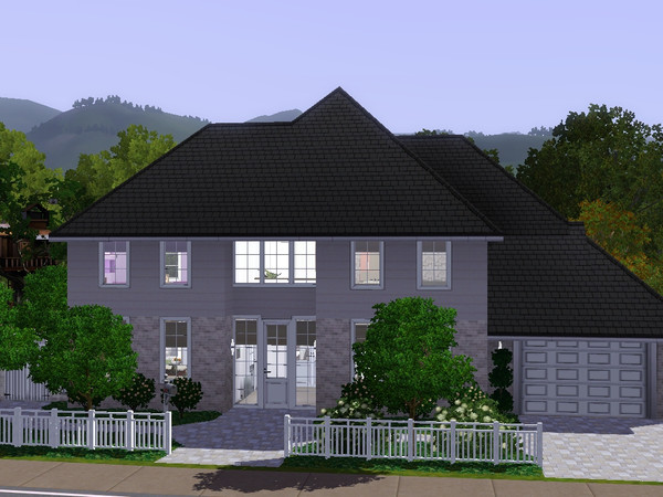 Sims 3 — Eric by dorienski — A spacious family home with an open-plan living, dining and kitchen area, a study, a double