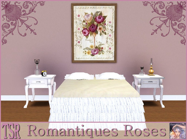 Sims 3 — Romantiques Roses by ziggy28 — Romantiques Roses by the artist Jo Moulton. Recolourable frame. TSRAA