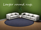 Sims 3 — Larger round rugs by Percica — Do you think that the round rugs in The sims 3 are too small? Would you like to