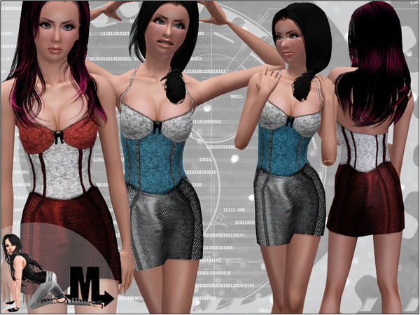 Sims 3 — Robot by miraminkova — Elegant style. Strap your heels on - this dress was built for a party!