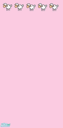 Sims 2 — SheepInPink by Chalabaiz — A follower to the SheepInBlue paneling.