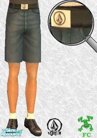 Sims 2 — Volcom Adult @YA Seperates- Summer edition - Shorts 1 by frogger1617 — Volcom Brand Seperates for your sims. All