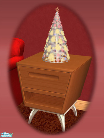 Sims 2 — Modern Holiday Tree - Silver by Shakeshaft — Part of a set of Holiday Trees to decorate your sims surfaces this