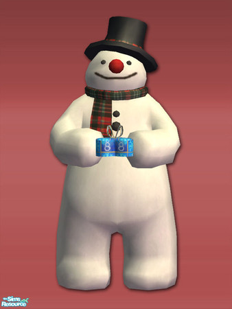 Sims 2 — \'Tis the Season - Gift Snowman - Mesh by Shakeshaft — Part of a set of decorative Bears and Snowmen to brighten
