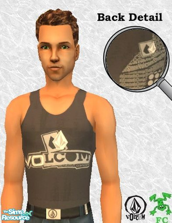 Sims 2 — Volcom Adult @YA Seperates- Summer edition - Tank 1 by frogger1617 — Volcom Brand Seperates for your sims. All