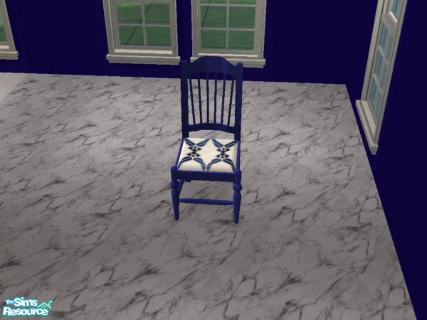 Sims 2 — Air Force Furniture Set - Chair by deathstalker55 — Uses Air Force Blue for the frame and the Air Force Logo for