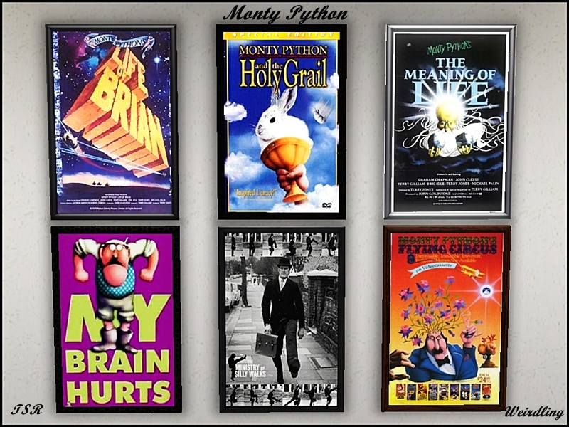 The Sims Resource | Monty Python Poster Pack