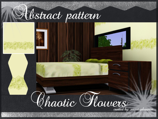 Sims 3 — Chaotic Flowers by xx-stephanniie2 — Chaotic Flowers Line pattern. A abstract pattern created by xx-stephanniie