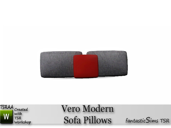 Sims 3 — Vero Living Room Sofa Pillows by fantasticSims — Vero Living Room Sofa Pillows... true modern for fantastic