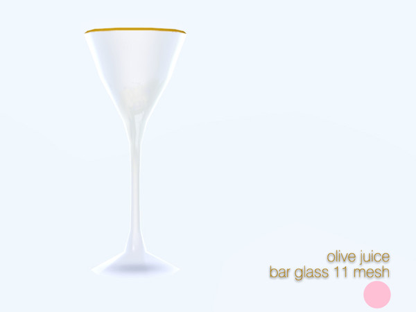 Sims 3 — Bar Glass 11 Mesh by DOT — Bar Glass 11 Mesh Single Glass by DOT of The Sims Resource