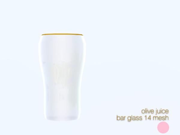 Sims 3 — Bar Glass 14 Mesh by DOT — Bar Glass 14 Mesh Single Glass by DOT of The Sims Resource