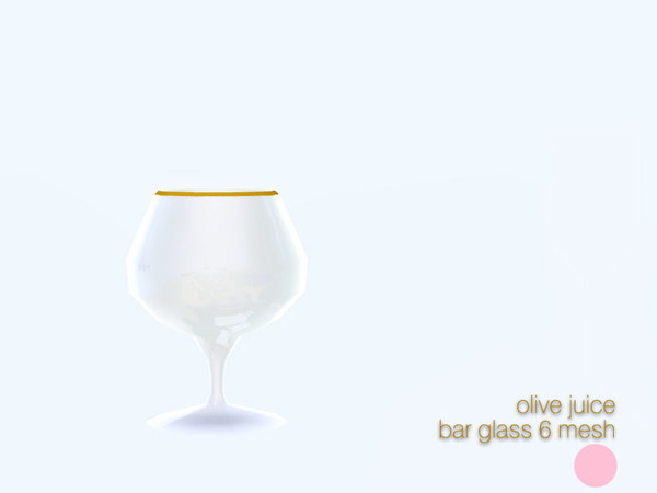 Sims 3 — Bar Glass 6 Mesh by DOT — Bar Glass 6 Mesh Single Glass by DOT of The Sims Resource