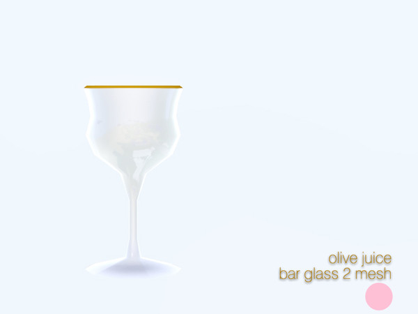 Sims 3 — Bar Glass 2 Mesh by DOT — Bar Glass 2 Mesh Single Glass by DOT of The Sims Resource