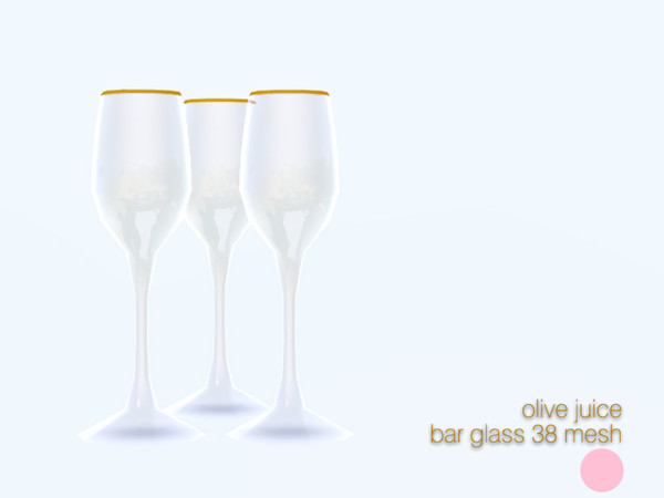 Sims 3 — Bar Glass 38 Mesh by DOT — Bar Glass 38 Mesh 3 Glass Set for shelf by DOT of The Sims Resource