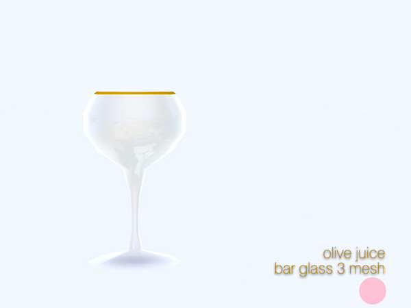 Sims 3 — Bar Glass 3 Mesh by DOT — Bar Glass 3 Mesh Single Glass by DOT of The Sims Resource