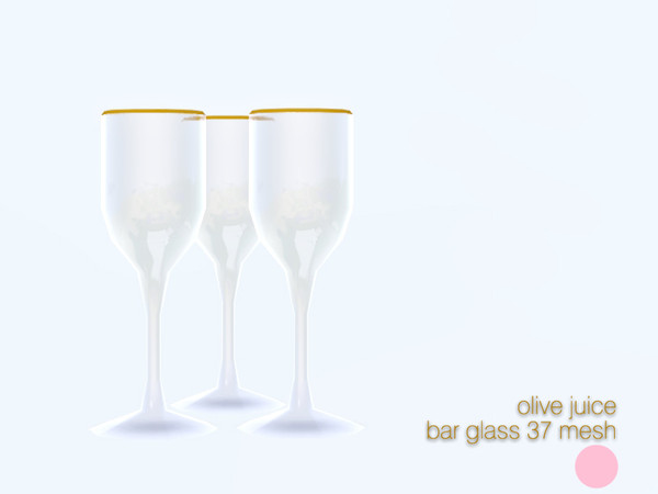 Sims 3 — Bar Glass 37 Mesh by DOT — Bar Glass 37 Mesh 3 Glass Set for shelf by DOT of The Sims Resource