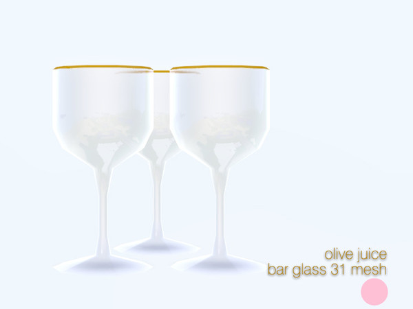 Sims 3 — Bar Glass 31 Mesh by DOT — Bar Glass 31 Mesh 3 Glass Set for shelf by DOT of The Sims Resource