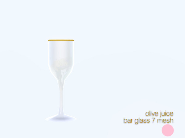Sims 3 — Bar Glass 7 Mesh by DOT — Bar Glass 7 Mesh Single Glass by DOT of The Sims Resource