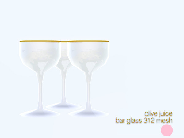 Sims 3 — Bar Glass 312 Mesh by DOT — Bar Glass 312 Mesh 3 Glass Set for shelf by DOT of The Sims Resource